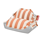 Pouf flottant ray� orange et cr�me original floatzac - fatboy