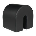 Pouf incurv� noir - kristina dam studio