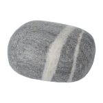 Pouf en laine gris marbr� xxl carl - myfelt