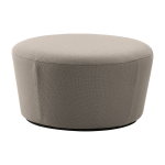 Pouf large en tissu beige na�ve - emko