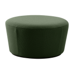 Pouf large en tissu vert na�ve - emko