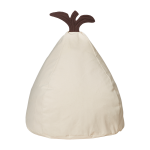 Pouf en poire en coton organique beige 55x85cm pear - ferm living