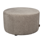 Pouf en polyester cappuccino 70x40cm rocca - dutchbone