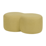 Pouf en polyester jaune poire 88x50x36, 5cm umbo - noo. ma