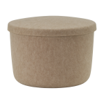 Pouf de rangement en feutre sable 52, 5 cm hide storage - normann copenhagen