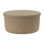 Pouf de rangement en feutre sable 72 cm hide storage - normann copenhagen