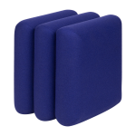 Pouf rectangulaire en laine bleu 43x36cm radd - noo. ma