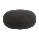 Pouf rond en laine anthracite m kuno - myfelt