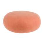Pouf rond en laine saumon m lea - myfelt