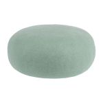 Pouf rond en laine turquoise - gris m fine - myfelt