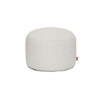 Pouf rond en polyester gris 70x40cm point large - fatboy