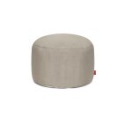 Pouf rond en polyester taupe 70x40cm point large - fatboy