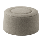 Pouf en tissu boucl� naturel 78cm praline - woud