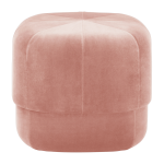 Pouf en velours 46 cm blush rose circus blush - normann copenhagen