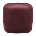 Pouf en velours 46 cm bordeaux circus fonc� rouge - normann copenhagen