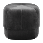 Pouf en velours 46 cm gris circus grey - normann copenhagen