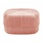 Pouf en velours 65 cm blush rose circus blush - normann copenhagen