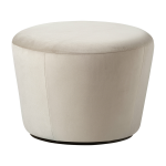 Pouf en velours beige na�ve - emko