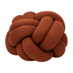 Pouf xl en acrylique et laine ocre knot - design house stockholm