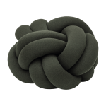 Pouf xl en acrylique et laine vert for�t knot - design house stockholm