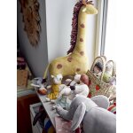Poup�e des amis des animaux coton jaune - bloomingville mini