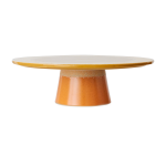Pr�sentoir en gr�s orange 33x10, 2cm papaye - hkliving