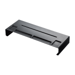 R�hausseur d'ordinateur noir en fer - yamazaki