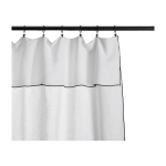 Rideau en lin blanc 150x280 carlina - madura