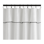 Rideau en lin blanc 200x280 carlina - madura