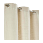 Rideau � oeillets aubin beige dor� - madura