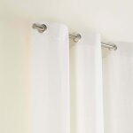 Rideau � oeillets aubin blanc - madura