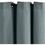 Rideau � oeillets noirs 144x280 en lin vert carlina - madura