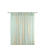 Rideau en voile de coton � rayures bleu turquoise 140 x 280 x 1 cm wendy - nobodinoz