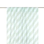 Rideau en voile de coton � rayures bleu et vert 140 x 280 x 1 cm wendy - nobodinoz
