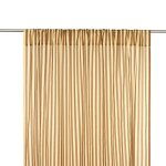 Rideau en voile de coton � rayures marron et jaune 140 x 280 x 1 cm wendy - nobodinoz