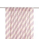 Rideau en voile de coton � rayures violet lilas 140 x 280 x 1 cm wendy - nobodinoz