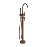 Robinet mitigeur bain - douche sur pied en laiton or rose bross� corbeau - kroos
