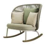 Rocking chair dune et set de coussins almond kodo - vincent sheppard