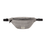 Sac banane en tissu recycl� noir et blanc 33 x 14 x 7 cm chloe - wouf