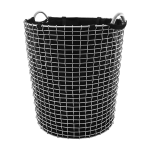Sac en tissu noir pour panier 80 l laundry bag - korbo
