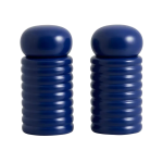 Sali�re et poivrier en bois bleu marine ras - nordal