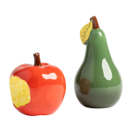 Sali�re et poivri�re en dolomite pomme et poire 10cm - &klevering