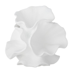Sculpture blanche en polyr�sine 14x15cm claudette - bloomingville