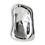 Sculpture en verre chrom� 22x14, 3x 6, 5cm 70's c�ramique - hkliving