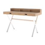 Secr�taire en ch�ne blanc 120 x 56 x 82, 8 cm hyppolite - hart�