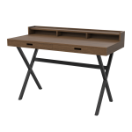 Secr�taire en ch�ne teint� et m�tal noir 120 x 56 x 82, 8 cm hyppolite - hart�