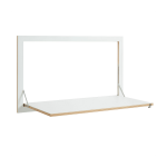 Secr�taire mural blanc 100 x 60 cm fl�pps - ambivalenz