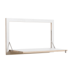 Secr�taire mural blanc 80 x 50 cm fl�pps - ambivalenz