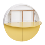 Secr�taire mural jaune et blanc pill - emko