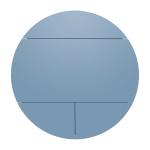 Secr�taire mural multifonctionnel bleu et noir pill - emko